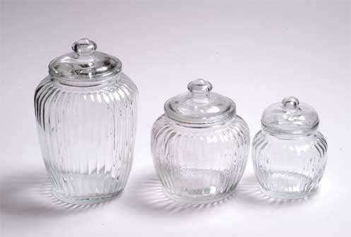 glass storage jar set with glass lid
  
   
     
    