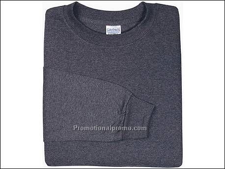 Gildan T-shirt Cotton L/S, 108 Dark Heather
