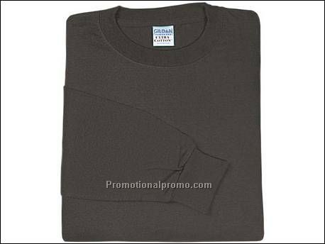 Gildan T-shirt Cotton L/S, 42 Charcoal