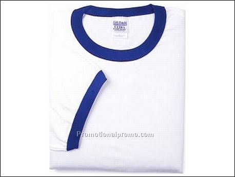 Gildan T-shirt Cotton Ringer, FB30 White/BK