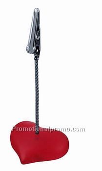 HEART SHAPED MEMO HOLDER
