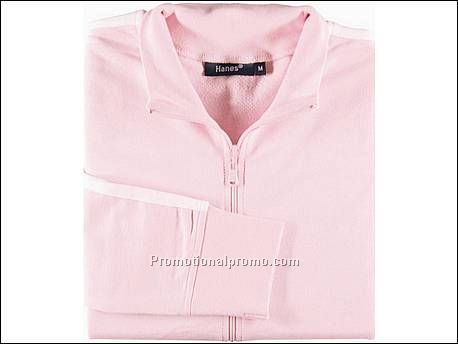 Hanes Jacket City Contrast, Rose/WH