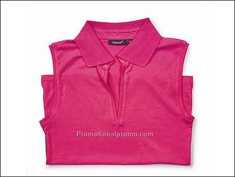 Hanes Polo BeauTy Sleeveless, Fuchsia