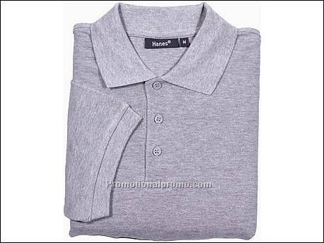Hanes Polo Beefy, Grey Heather