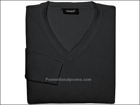 Hanes Pullover V-Neck, Black