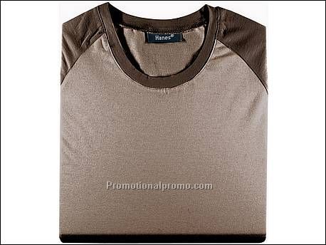 Hanes T-shirt Baseball BeauTy, Cream/Safari