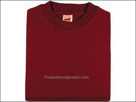 Hanes T-shirt Top-T S/S, Maroon