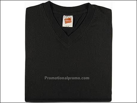 Hanes T-shirt Vee-T S/S, Black