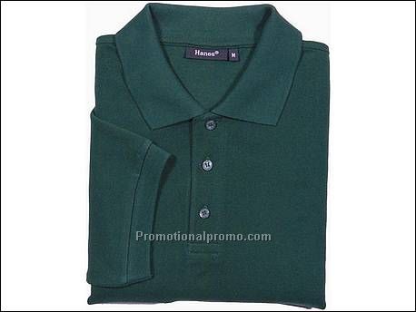 Hanes Top Polo Pique S/S, Forest Green
