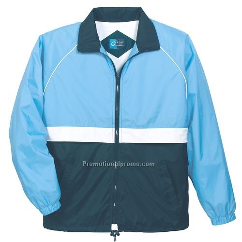 Jacket - Port & Company, Colorblock Nylon Jacket