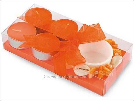 Kaarsenset in kadoverpakking