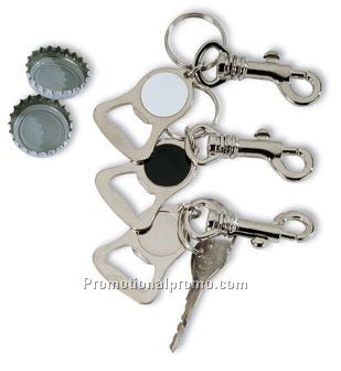 Key ring with bottle-opener