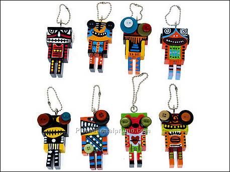 Keyhanger Toto Handpainted Wood