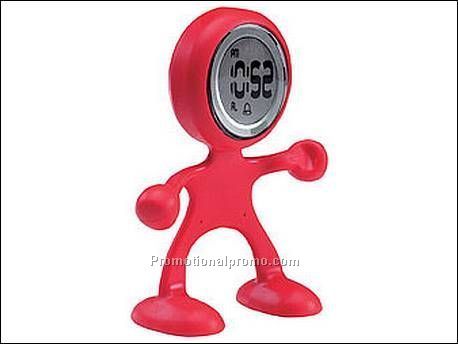 Klok in de vorm van een mannetje...