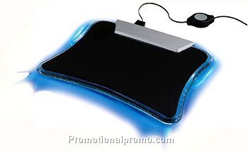 LIGHT MOUSE MAT WITH USB HUBS