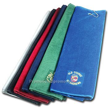 Luxury Tri-Fold Velour Golf Towel
