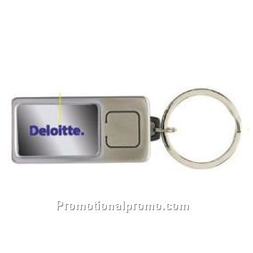 Mirror Key ring with illuminated logo in Gift Box