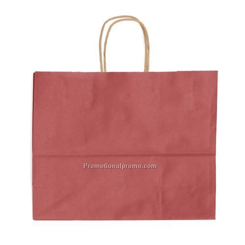 Paper  Bags - Tinted Kraft Shopping Bags, 13" x 16", 0.18 lbs.