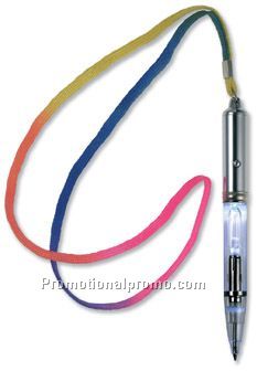 Pen with multi-coloured light