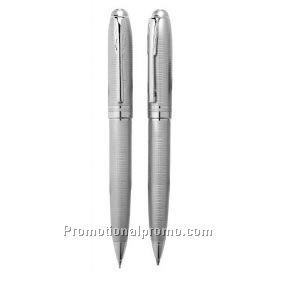 Regent twist action ball pen & pencil set