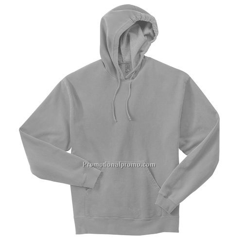 Sweatshirt - District Threads Pigment-Dyed Pullover Hooded Sweatshirt Dark Colors, Cotton / Polyester