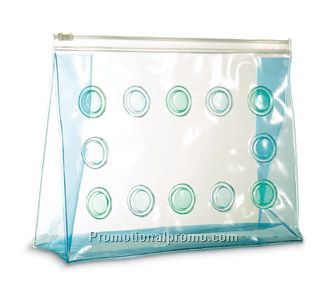Transparent cosmetic pouch