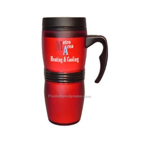 Travel Mug - Frosted Acrylic Curvy Driver, 15 oz.