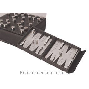 Travelling backgammon set