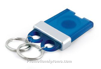 Twinpick coin key ring