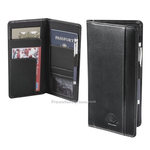 Wallet - Metropolitan Travel Wallet, Bonded Leather, 9.25