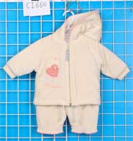 padded velor baby set
  
   
     
    