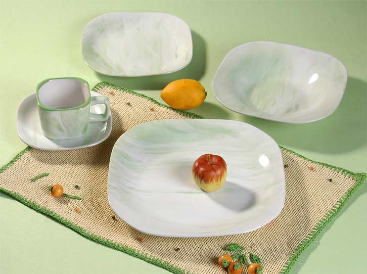 dinner set with decal
  
   
     
    