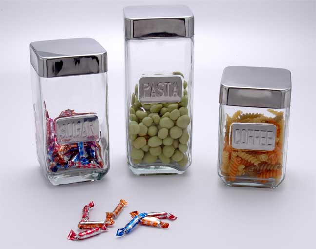 storage jar set with metal lid
  
   
     
    