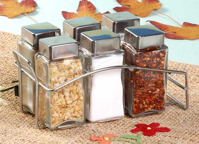 cruet set with metal stand
  
   
     
    