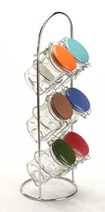 cruet set with metal stand
  
   
     
    