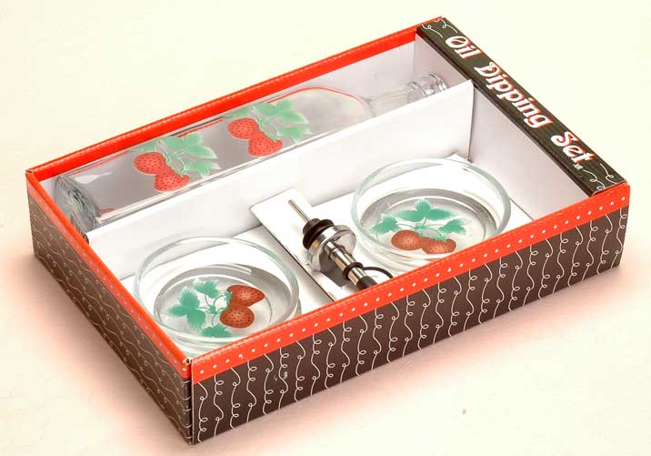 serving pieces with decal in display tray
  
   
     
    