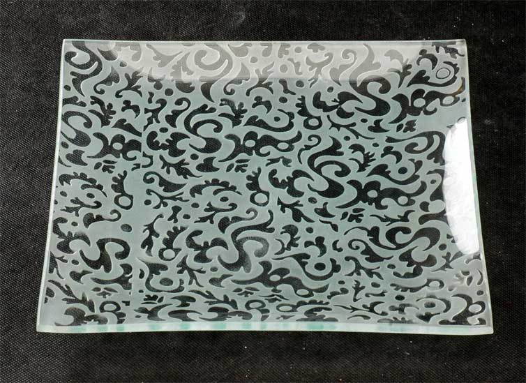 glass plate with decal
  
   
     
    