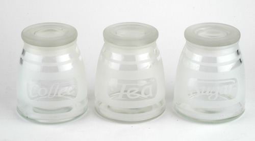 storage jar set with glass lid 
  
   
     
    