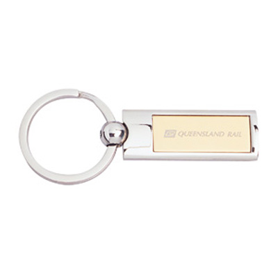 Silver/Gold Metal Keyring