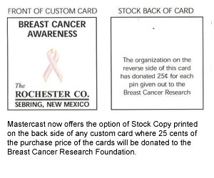 Custom Awareness Support Pin Card