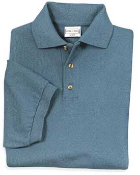 Custom Imprinted Anvil Cotton Deluxe  Pique Knit Sport Shirt
