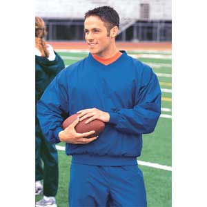 Port & Company-Nylon V-Neck Wind Shirt