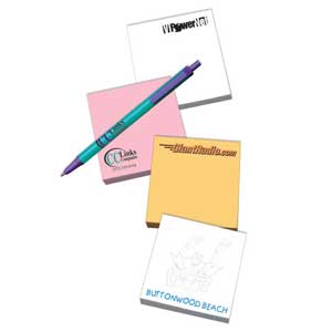 Printed Notepads - Adhesive Notepad 2 3/4" X 3"-50 Sheets