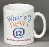 Top selling white earthenware promotional mug.