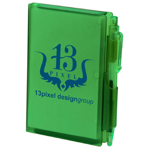 Note Pad With Pen Hard Cover