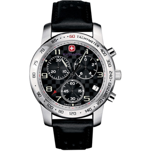 Wenger Mens Rallye des Alpes Black Stp Chronograph