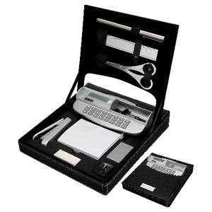 PU LEATHER STATIONERY DESK SET