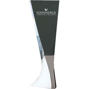 Tembre I Large Tapered Tower - Crystal