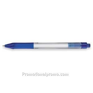 Paper Mate Spirit Frosted White Barrel/Bright Blue Grip & Trim Gel Pen