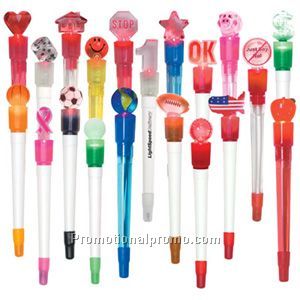 Paper Mate Visibility White Barrel/Blue Trim Ball Pen